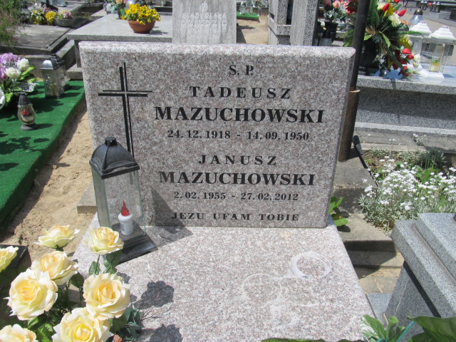 Tadeusz Mazuchowski 1918 Brzeziny - Grobonet - Wyszukiwarka osób pochowanych