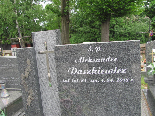 Aleksander Daszkiewicz 1936 Brzeziny - Grobonet - Wyszukiwarka osób pochowanych