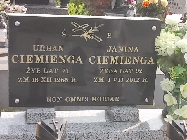 Janina Ciemienga 1920 Brzeziny - Grobonet - Wyszukiwarka osób pochowanych