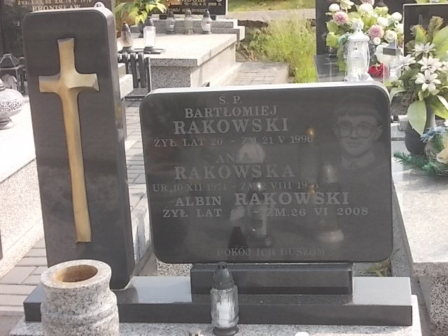 Bartłomiej Rakowski Brzeziny - Grobonet - Wyszukiwarka osób pochowanych
