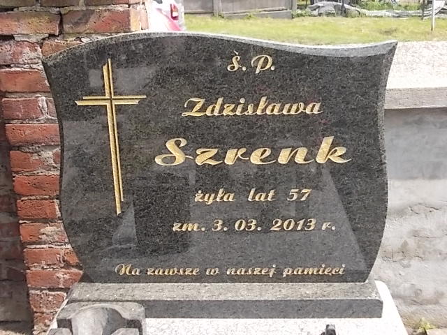 Zdzisława Zofia Szrenk 1956 Brzeziny - Grobonet - Wyszukiwarka osób pochowanych