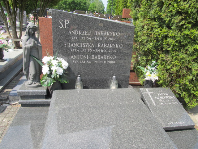 Grób Andrzej Babaryko