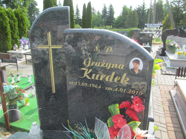 Grażyna Kurdek 1964 Brzeziny - Grobonet - Wyszukiwarka osób pochowanych