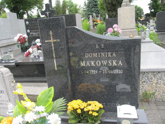 Dominika Makowska 1979 Brzeziny - Grobonet - Wyszukiwarka osób pochowanych