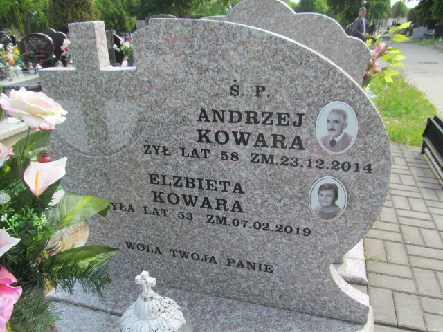 Andrzej Kowara 1956 Brzeziny - Grobonet - Wyszukiwarka osób pochowanych