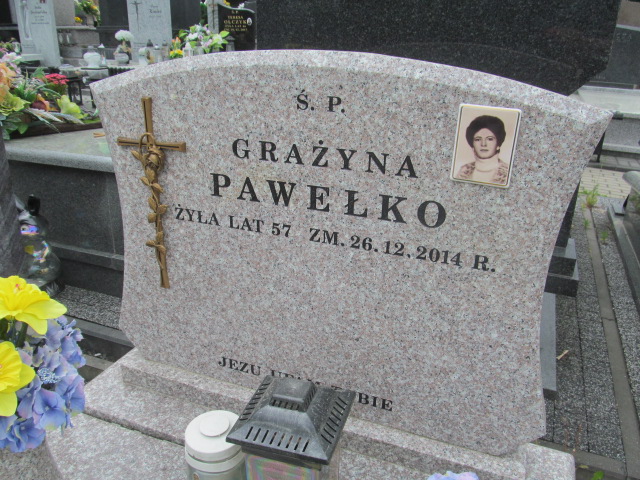 Grażyna Pawełko 1957 Brzeziny - Grobonet - Wyszukiwarka osób pochowanych