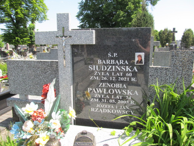 Barbara Siudzińska 1961 Brzeziny - Grobonet - Wyszukiwarka osób pochowanych