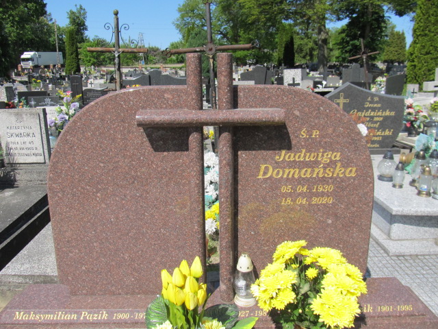 Jadwiga Domańska 1930 Brzeziny - Grobonet - Wyszukiwarka osób pochowanych
