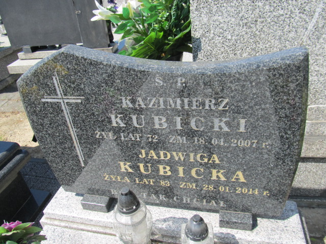 Jadwiga Kubicka 1931 Brzeziny - Grobonet - Wyszukiwarka osób pochowanych