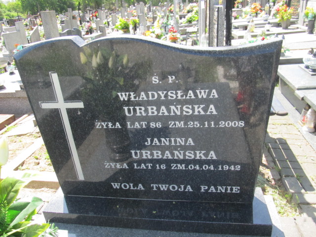 Janina Urbańska Brzeziny - Grobonet - Wyszukiwarka osób pochowanych