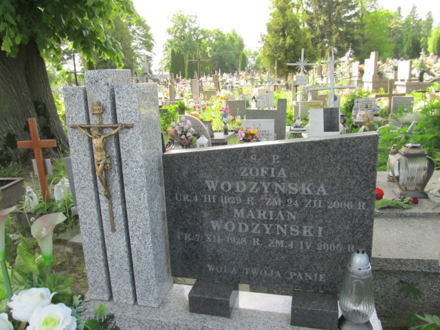 Zofia Wodzyńska 1929 Brzeziny - Grobonet - Wyszukiwarka osób pochowanych